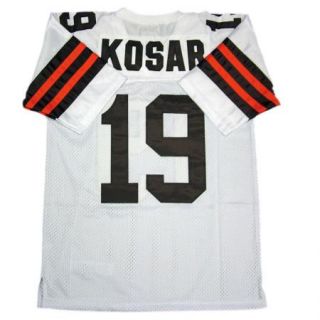 Bernie Kosar 19 Cleveland Browns Throwback White Sewn Mens Size Jersey 