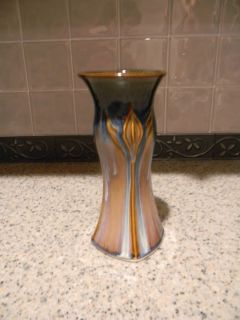 Bill Campbell Flambe Glaze Art Nouveau Pottery Studio Vase