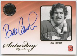 Bill Cowher 2009 09 Press Pass Legends Auto Autograph