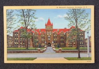 1947 St. Bernards Seminary Rochester NY Monroe Co Postcard New York