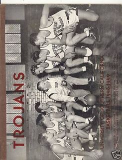 USC Basketball 1948 49 Bill Sharman Press Guide