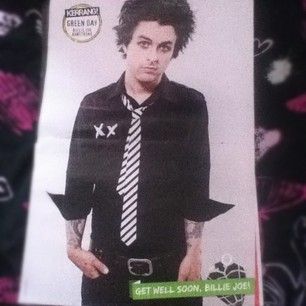 Green Day Billie Joe Armstrong Centerfold KERRANG Poster