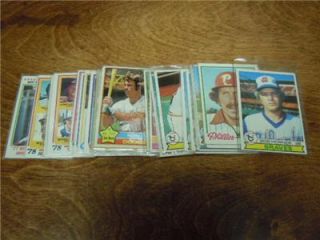 Lot of 24 1976 79 Topps MLB Baseball Star Cards VG NM Rose Schmidt 