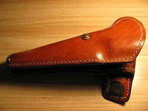 BILL ROGERS VINTAGE CUP CHALLENGE 6 BROWN LEATHER HOLSTER RH