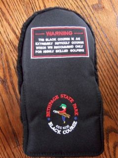 Bethpage Black Warning Sign Golf Mallet Headcover   NEW (Black)