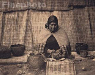 1900 72 Native American Indian Basketry Edward Curtis