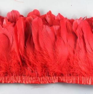 swan shoulder feathers red 6 7 inch 50pcs fashion new