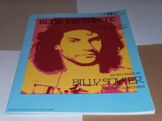 Billy Squier sheet music Rock Me Tonite (84) 10 pages (M  shape)