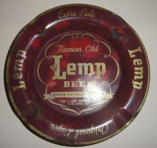 rare vintage lemp beer advertising tray pre falstaff time left