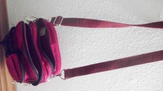 Ricardo Beverly Hills Womens Red& Black cross body handbag/ satchel 