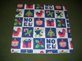   CHRISTMAS WRAPPING PAPER NOEL TREE ORNAMENT PRESENT GIFT WRAP UNUSED