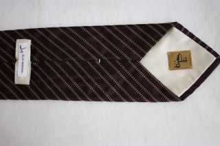 Bijan Burgundy with Cream Stripes Tie with Matching Pocket 