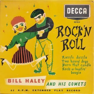 Bill Haley EP Rock Roll on UK Decca Brunswick OE 9214 from 1956