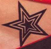 Bill Kaulitz Tokio Hotel Star Tattoo Fingerless Gloves