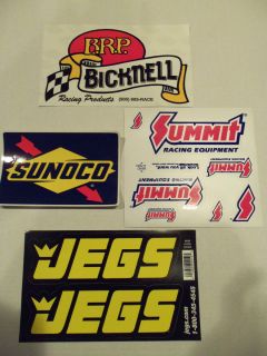 JEGS Summit BRP Bicknell DIRT bumper sticker lot racing circle track 