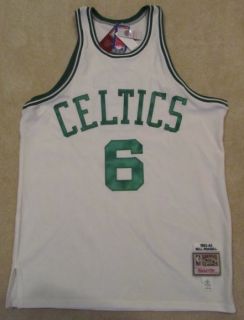 Bill Russell Authentic Mitchell and Ness M N Boston Celtics Jersey 