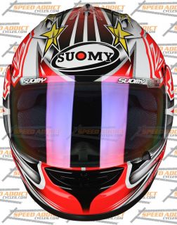 Suomy Spec 1R Extreme Excel BIAGGI Full Face Motorcycle Helmet x Small 