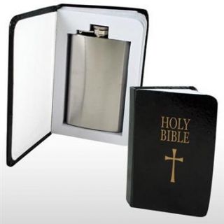 Bible Stainless Steel Flask Flasks Inside Fake Bible