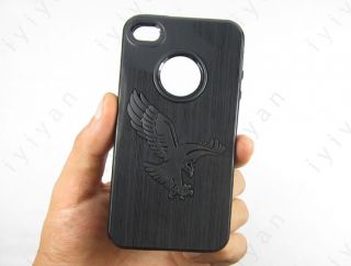 Black Eagle Emboss Pattern TPU Gel Rubber Soft Cover Skin Case for 