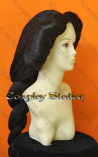   Princess Jasmine Custom Styled Braided Black Wig COMMISSION678