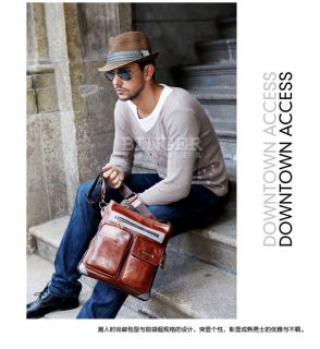 Fashion New Mens New Genuine Leather Messenger Shoulder Bags A177 