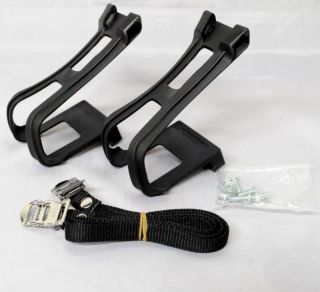 Mountain Road Bike Bicycle Pedal Toe Clips Straps Large
