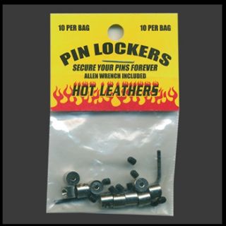 Pin Lockers, biker leather jacket, vest, hat pin
