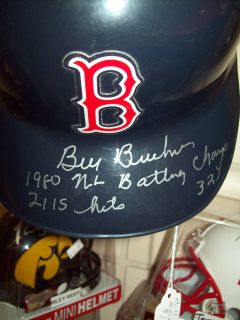 Bill Buckner Autographed Boston Red Sox Authentic Full Size Helmet 