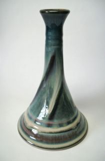 Bill Campbell Studio Pottery Vase Vermont Large Mid Century Modern 