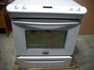 Frigidaire 30 Slide in Smooth Top Electric Convection Range White 