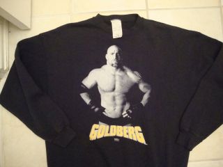 Vintage WCW Bill Goldberg WWF T WWE Wrestling Sweatshirt 50 50 Shirt 