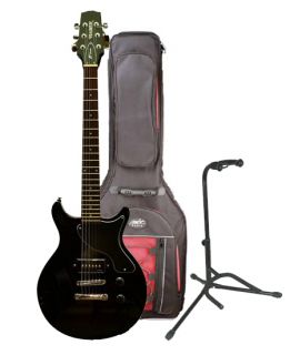Hamer XT Series SPJ Special Junior Black Electric Guitar w Gig Bag 