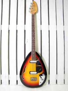 Vintage Late 1960s Vox Bill Wyman Electric Bass Guitar Made in Italy 