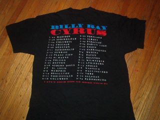 Vintage Billy Ray Cyrus Concert Shirt Tour 90s XL