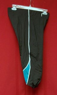 Russell Black w Teal White Trim No Fly Football Pants