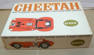 Cox Cheetah Bill Thomas Slot Car 1 24 Display Box w Insert Only No Car 