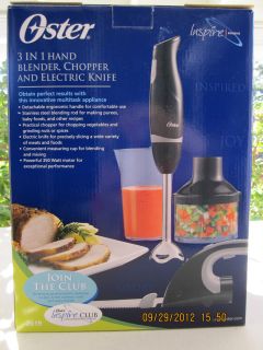 Brand New Oster 3 in 1 Blender Chopper and Electric Knife