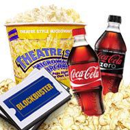 Blockbuster Night Coupon 2 LG Cokes Popcorn 2 DVDs
