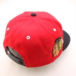 Chicago Blackhawks Hat Cap Superstar Snapback Red Blk