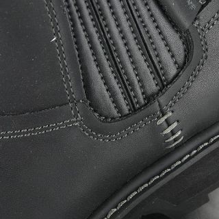 Skechers Blaine Orsen Leather Slip on Boot Black Mens US Size 11 UK 10 