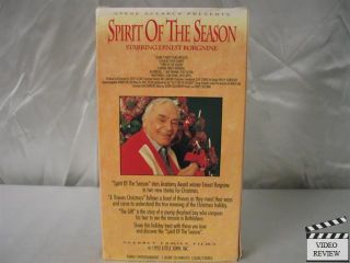 Spirit of The Season VHS Ernest Borgnine Jim Birdsall