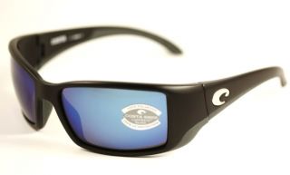 Costa Del Mar Blackfin Black w Blue Mirror 580G New
