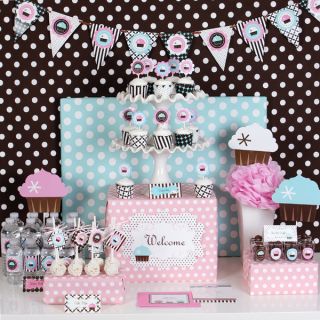   Baby Shower Sweet 16 Birthday Theme Mod Party Decorations Kit