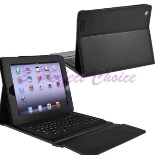 New Bluetooth Wireless Keyboard Leather Case Cover for The New iPad 3 