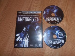 Unforgiven 2007 WWE 2 DVD Blockbuster Exclusive