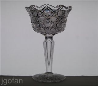Abp American Brilliant Cut Glass A L Blackmer Empress 11 Crystal 