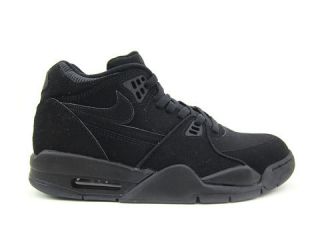 Mens Nike Air Flight 89 Basketball Shoes Black Black Black