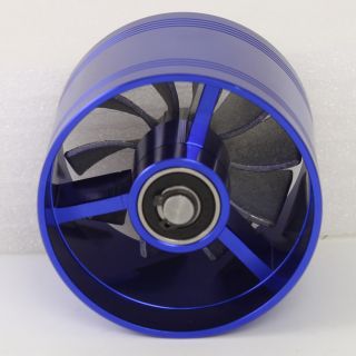 Blue Turbonator Turbo Air Intake Fuel Gas Saver Fan Kit