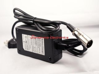 Scooter Battery Charger 24V 1.5A Male 3 Pin XLR USA Standard