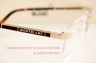 New Mont Blanc Eyeglasses Frames 264 F90 Gold for Men
